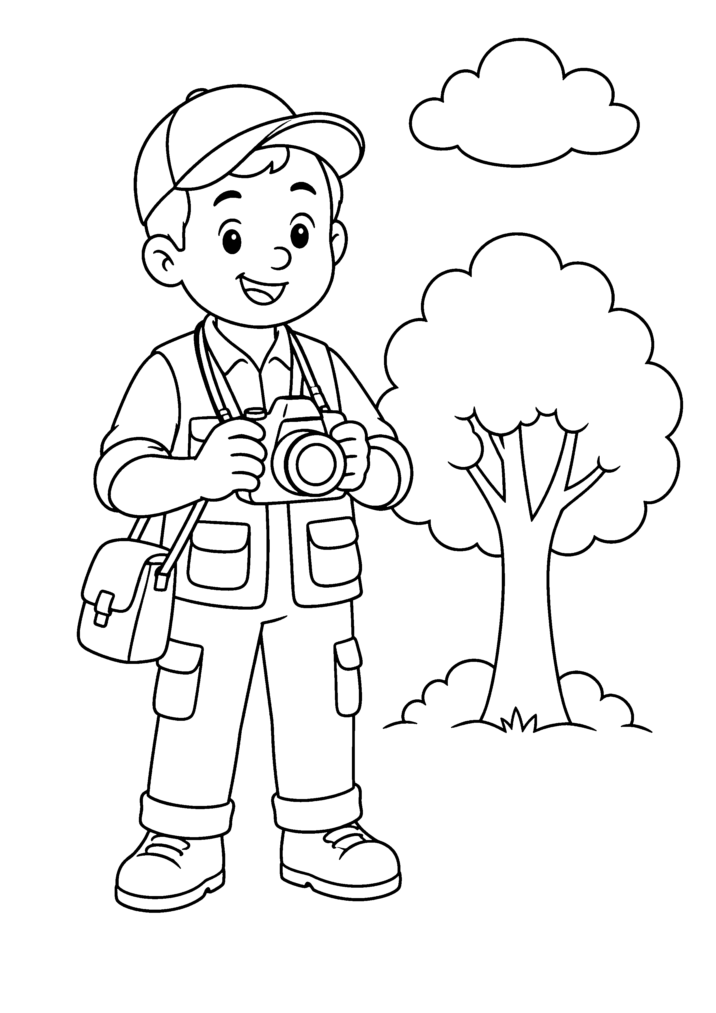 Coloriage Photographe
