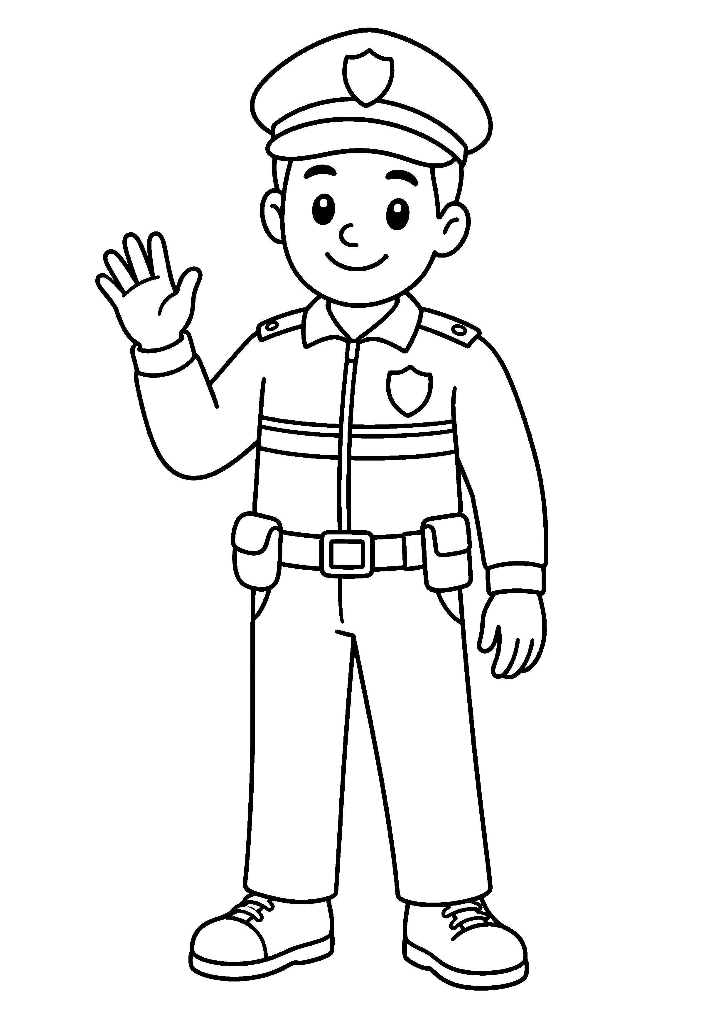 Coloriage Policier