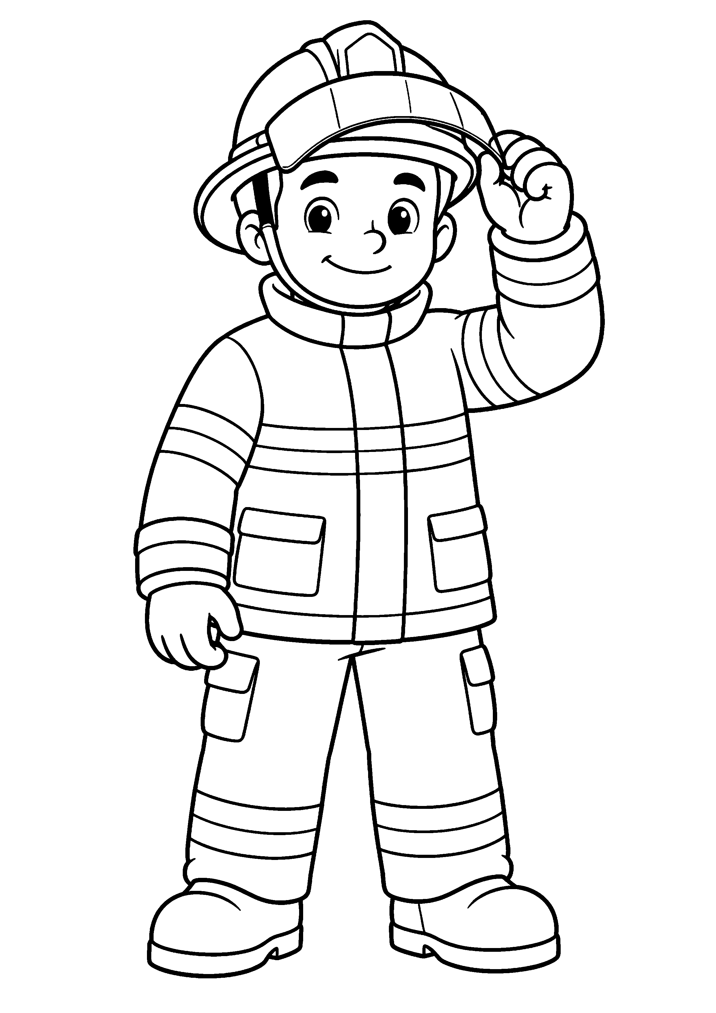 Coloriage Pompier