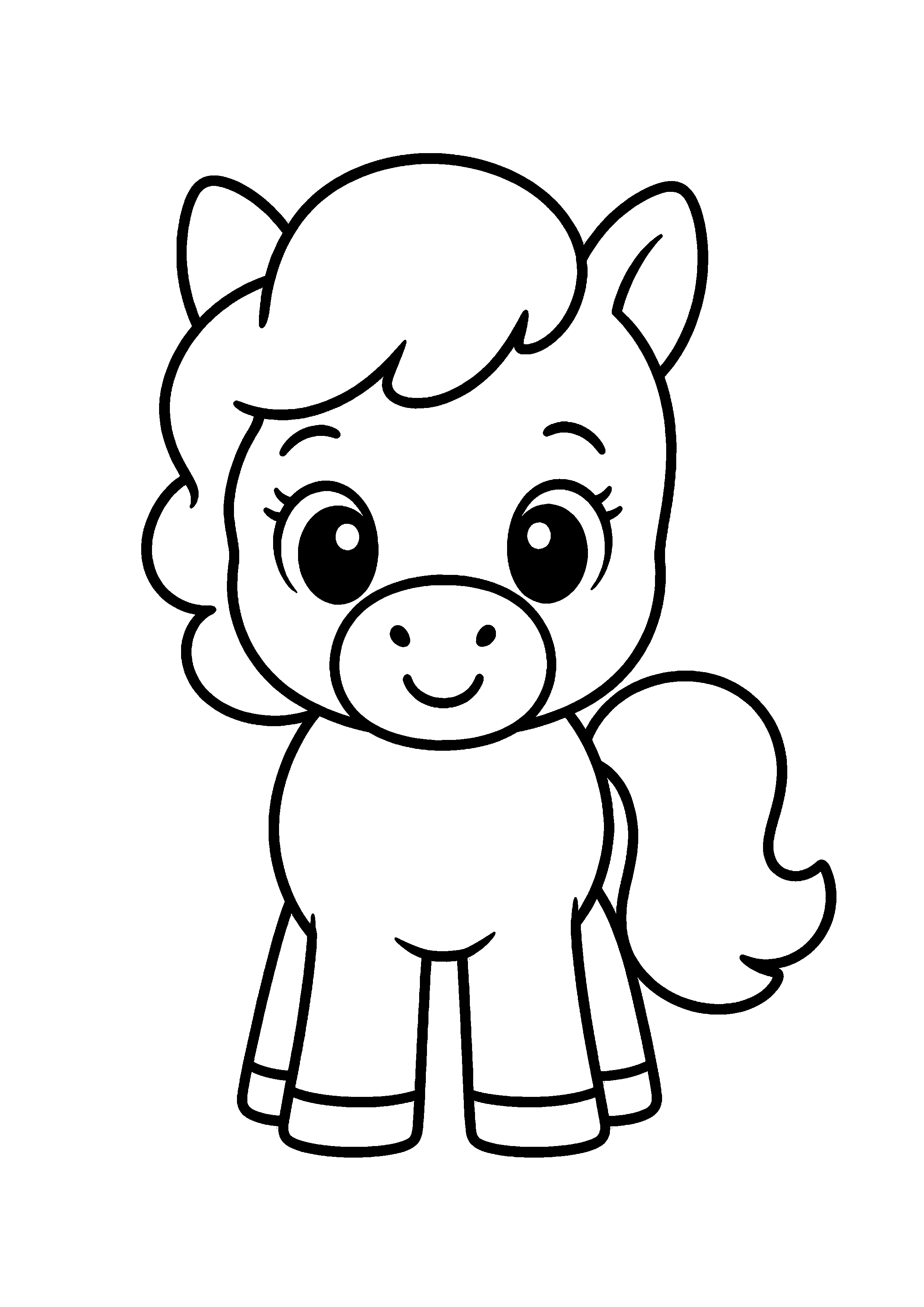 Coloriage Poney