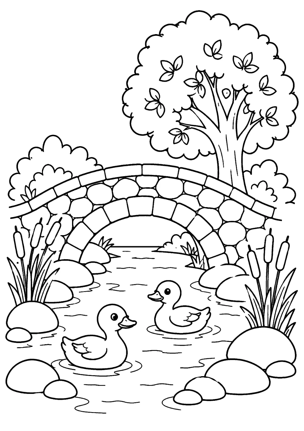 Coloriage Pont à imprimer
