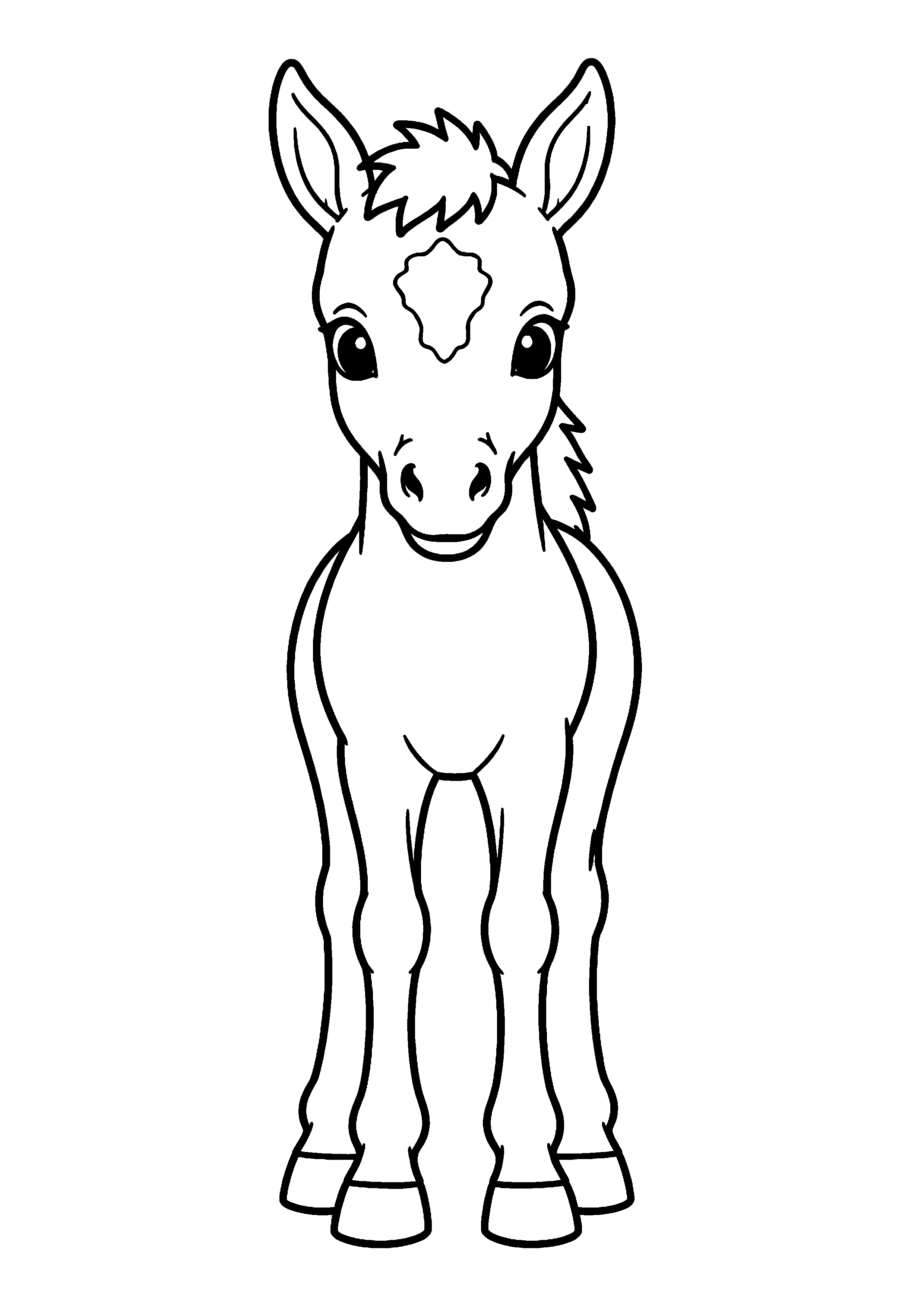 Coloriage Poulain