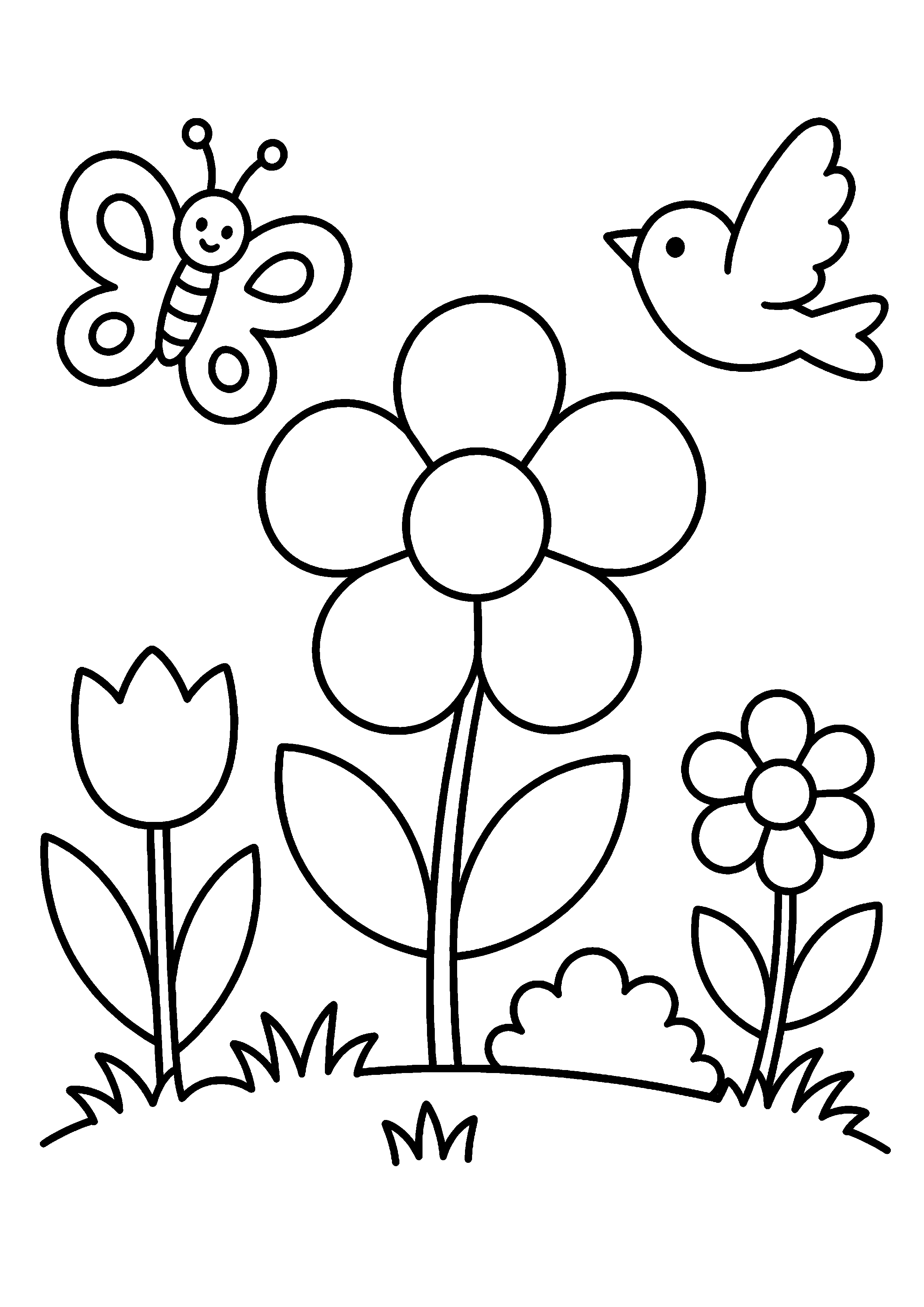 Coloriage Printemps