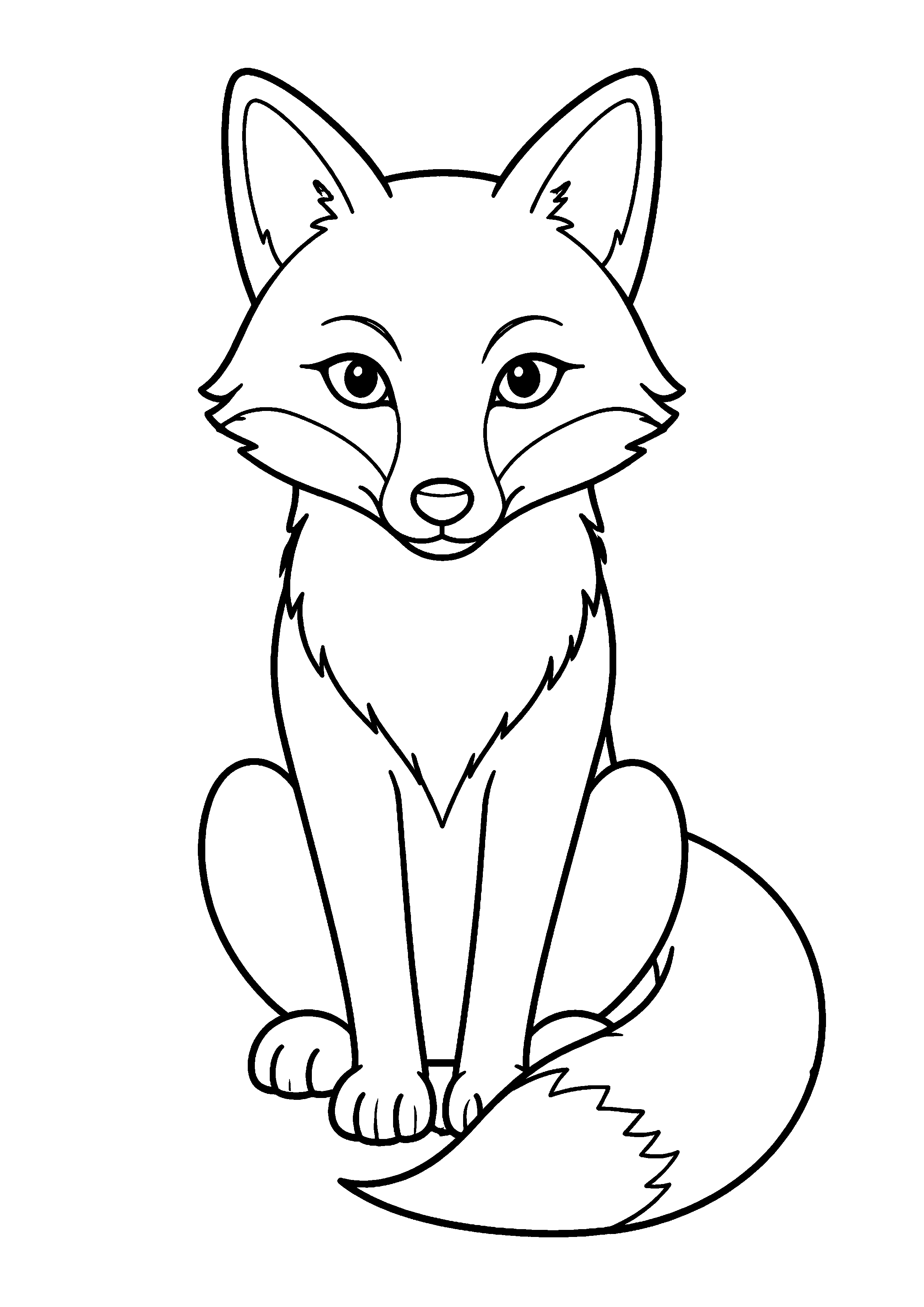 Coloriage Renard