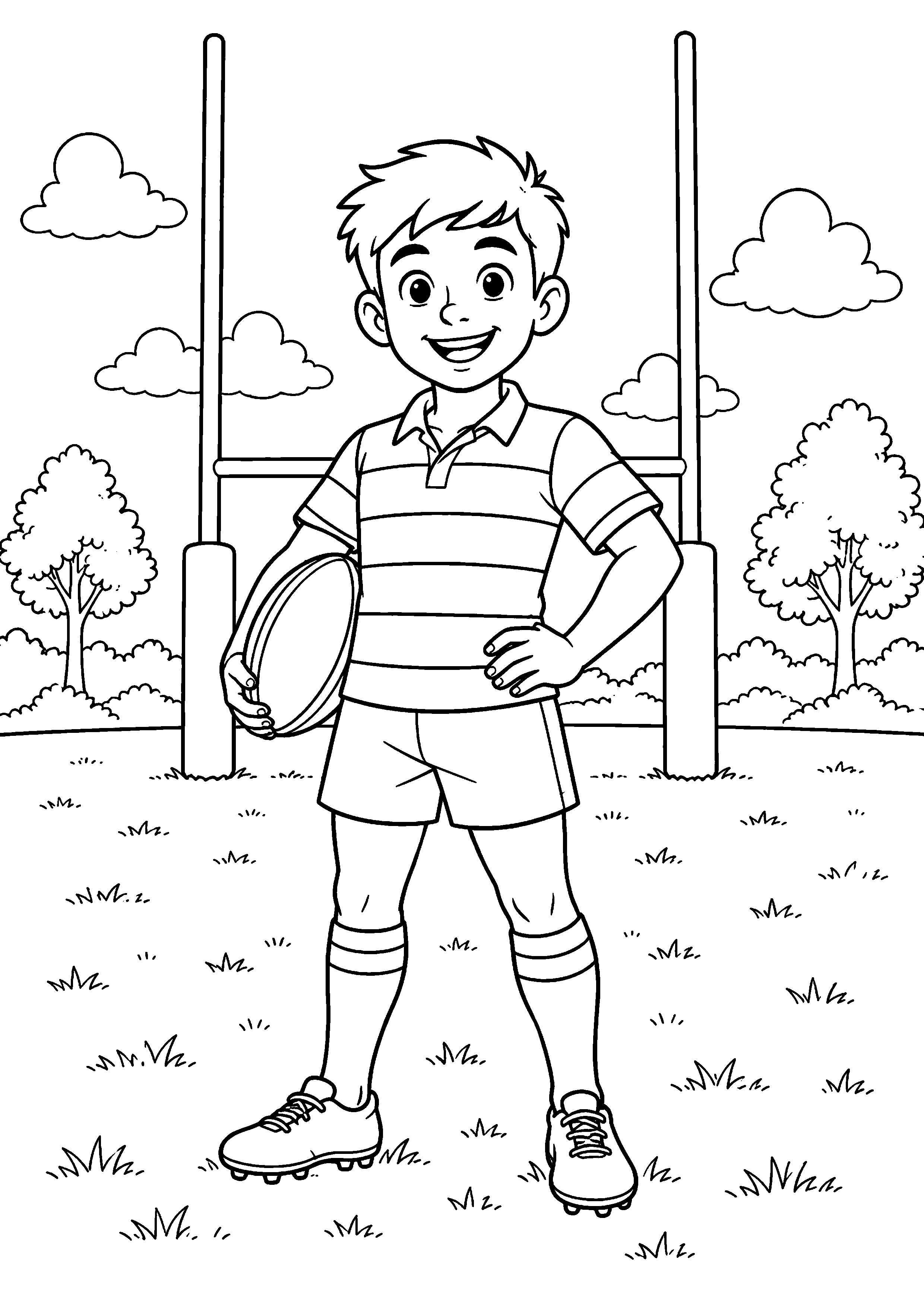 Coloriage Rugby