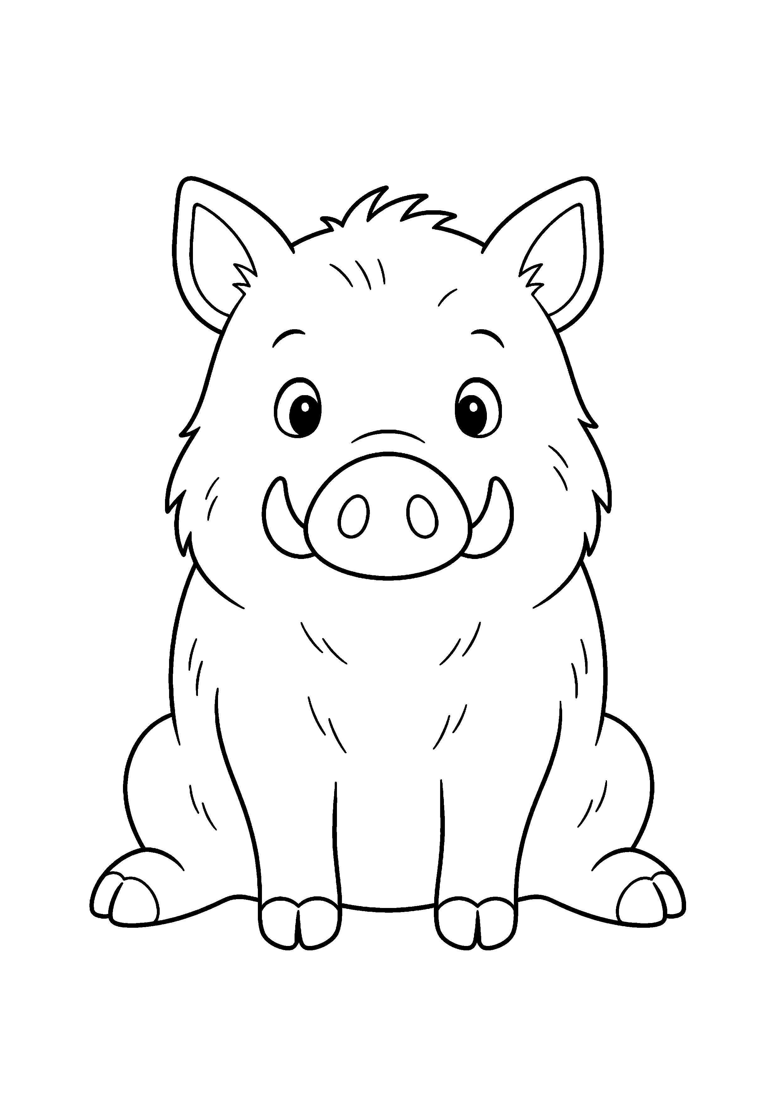 Coloriage Sanglier