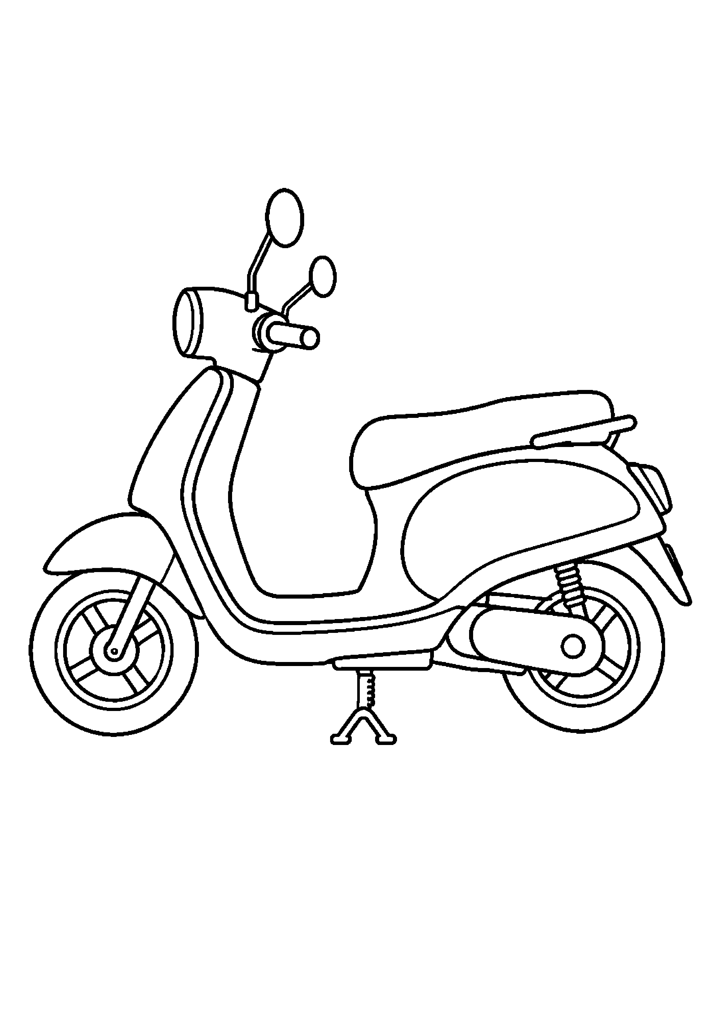 Coloriage Scooter
