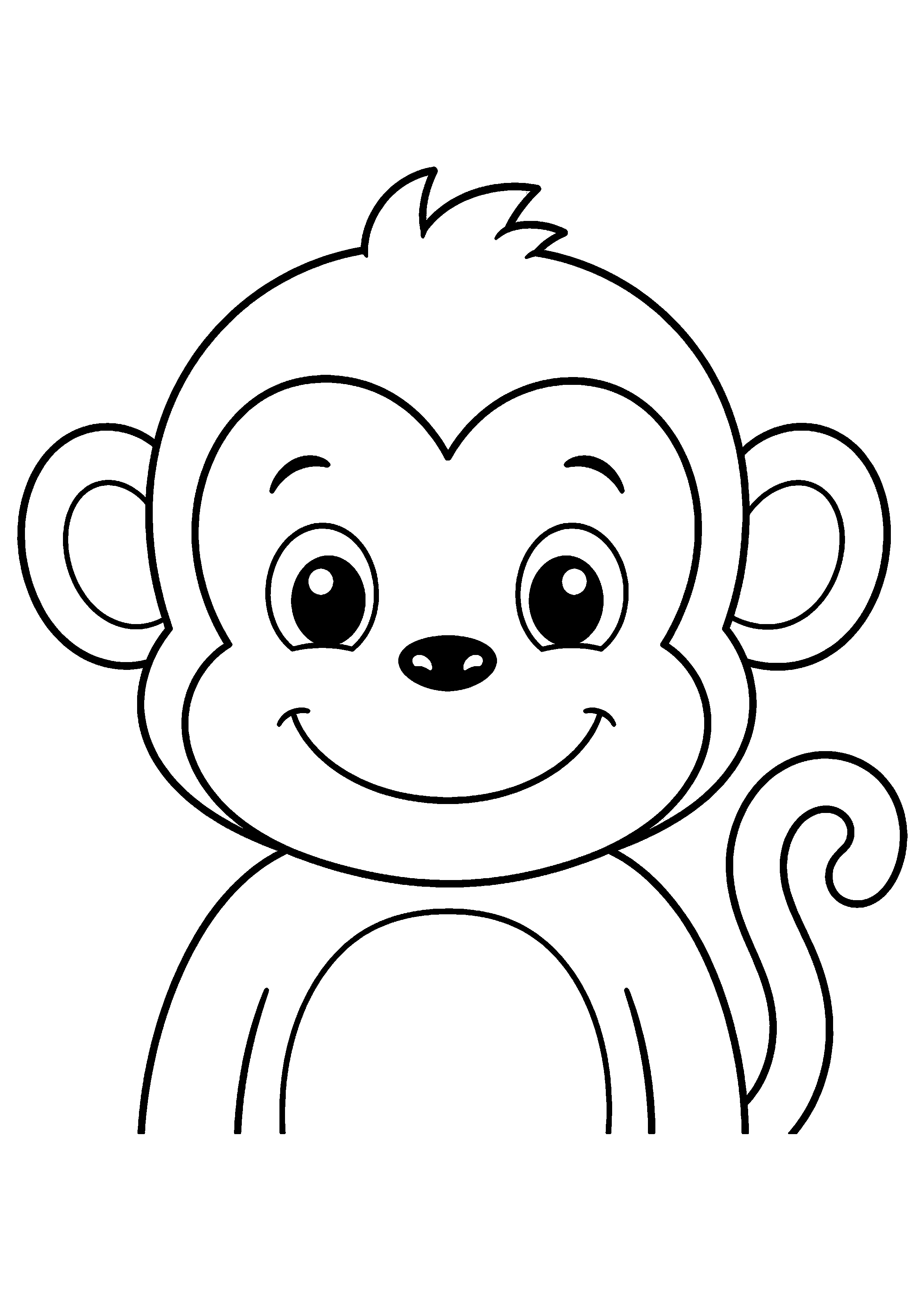 Coloriage Singe