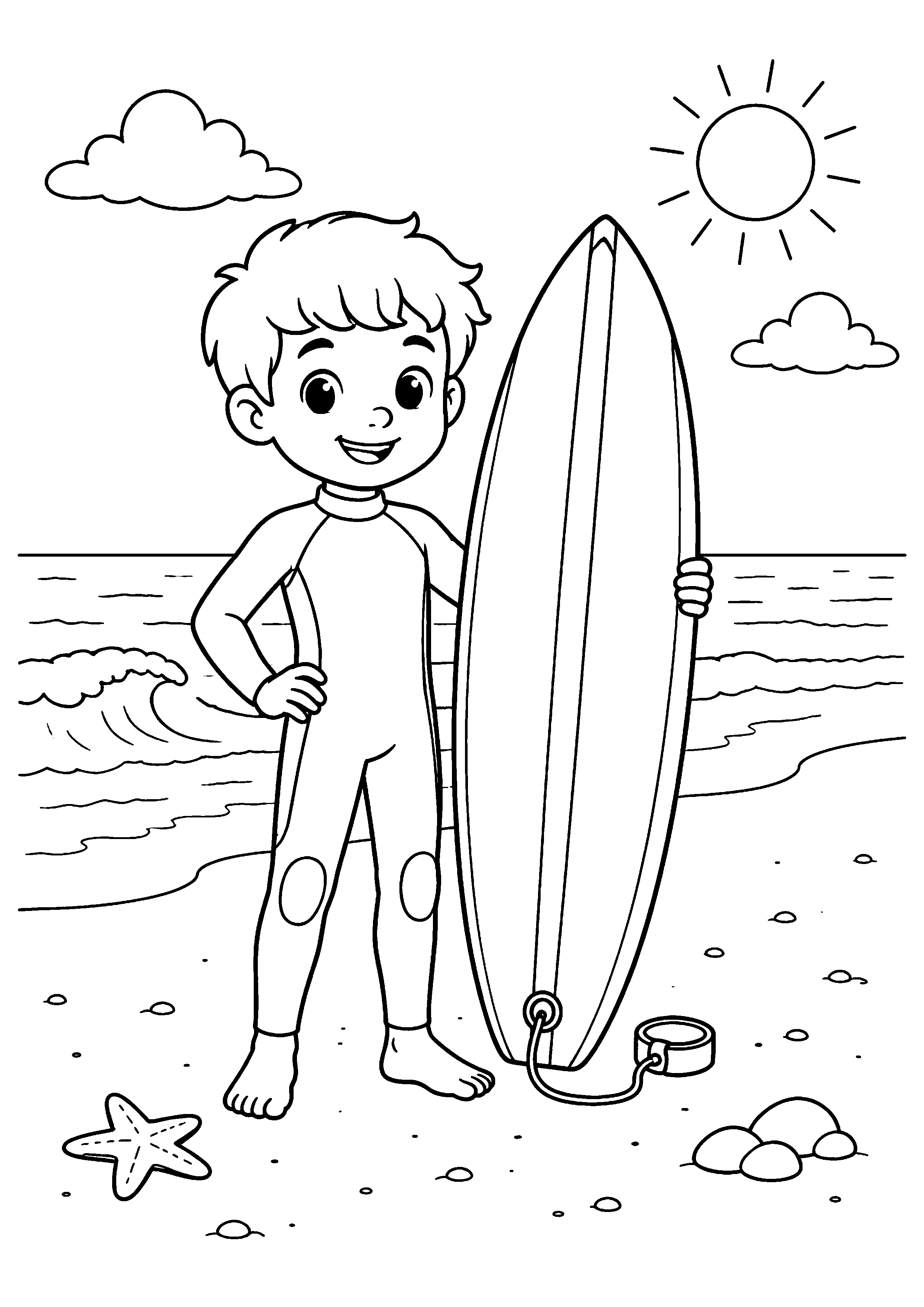 Coloriage Surf