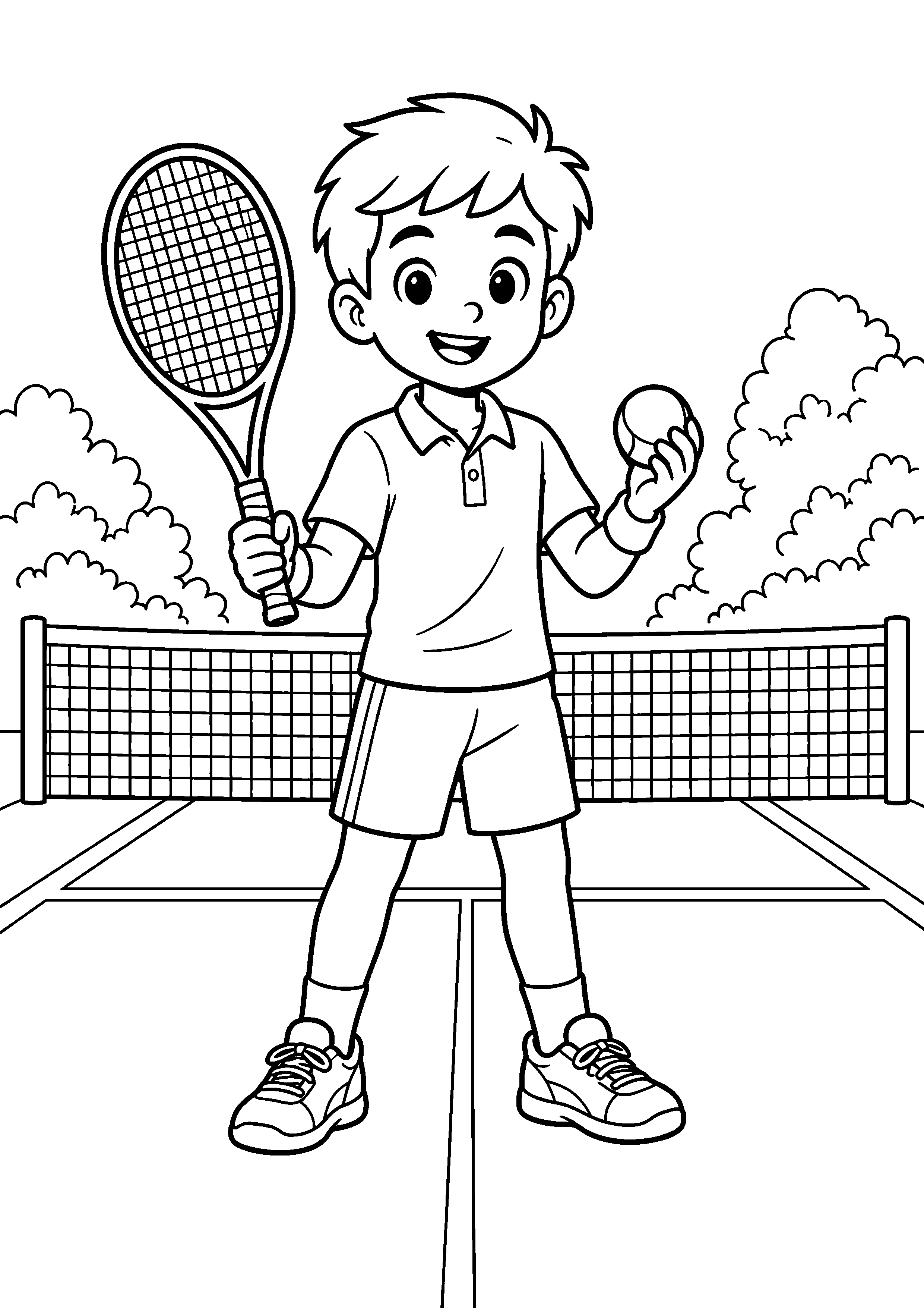 Coloriage Tennis