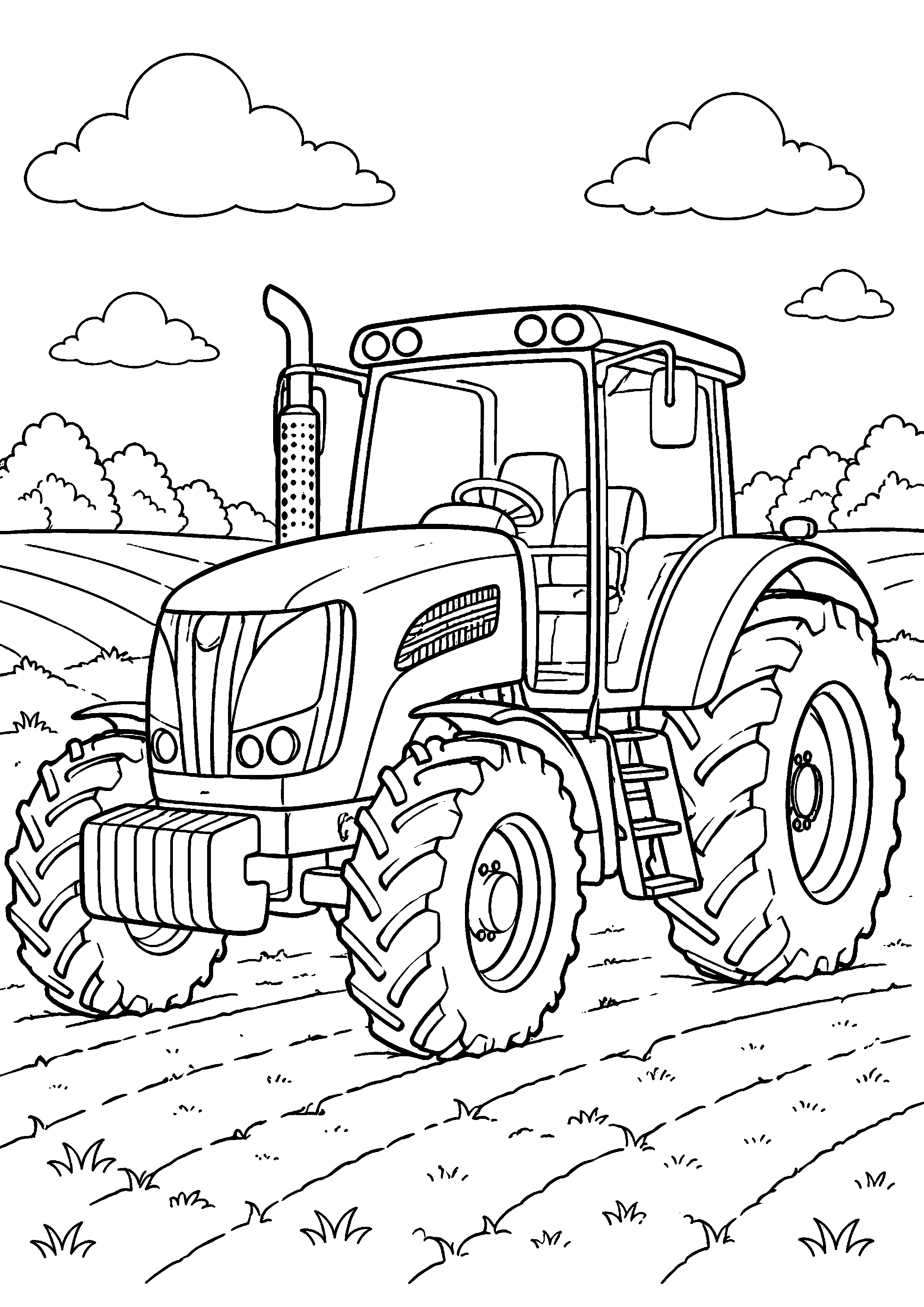 Coloriage Tracteur