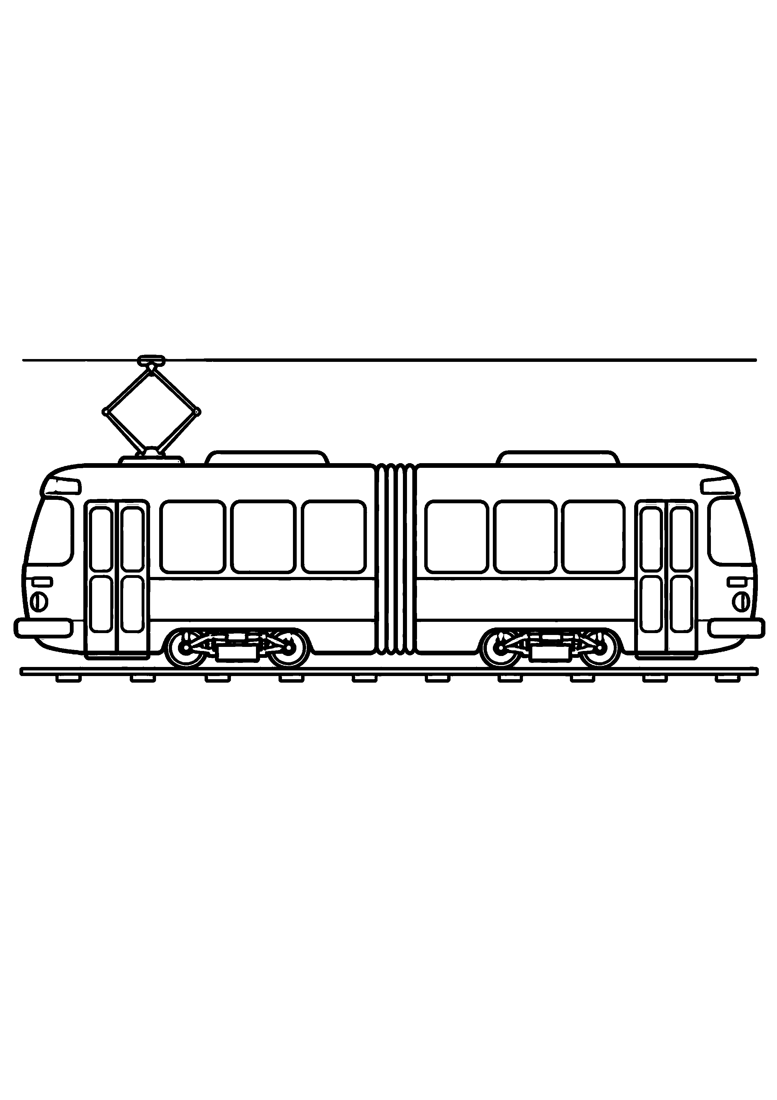 Coloriage Tramway