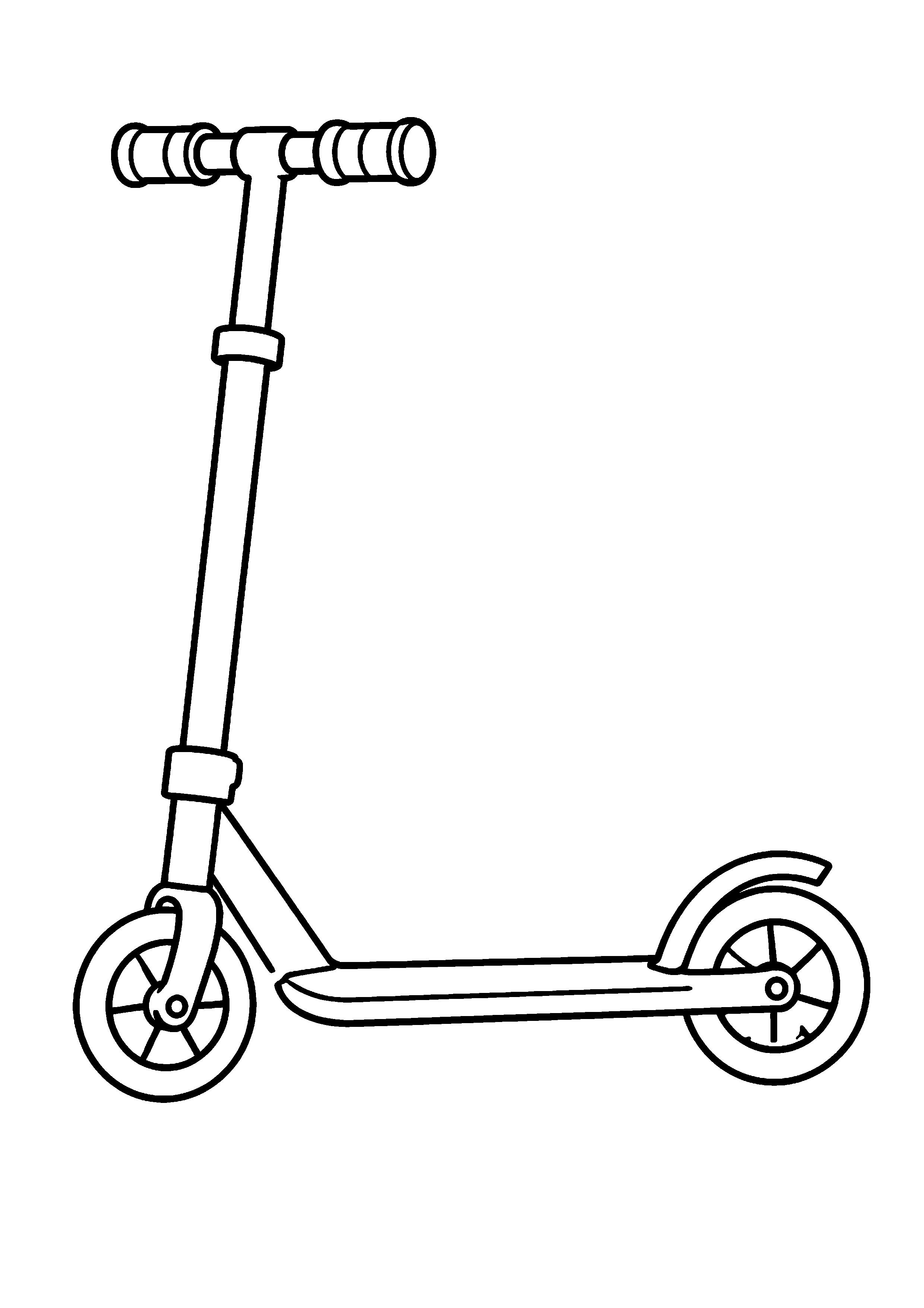 Coloriage Trottinette