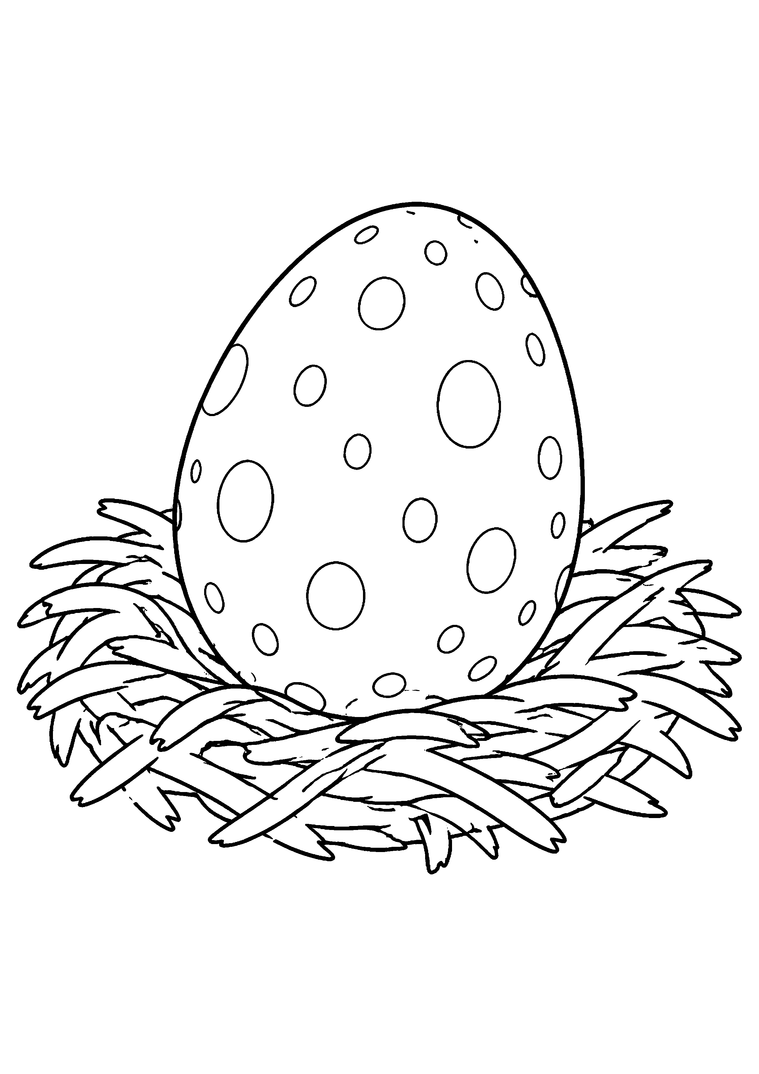 Coloriage Œuf de dinosaure