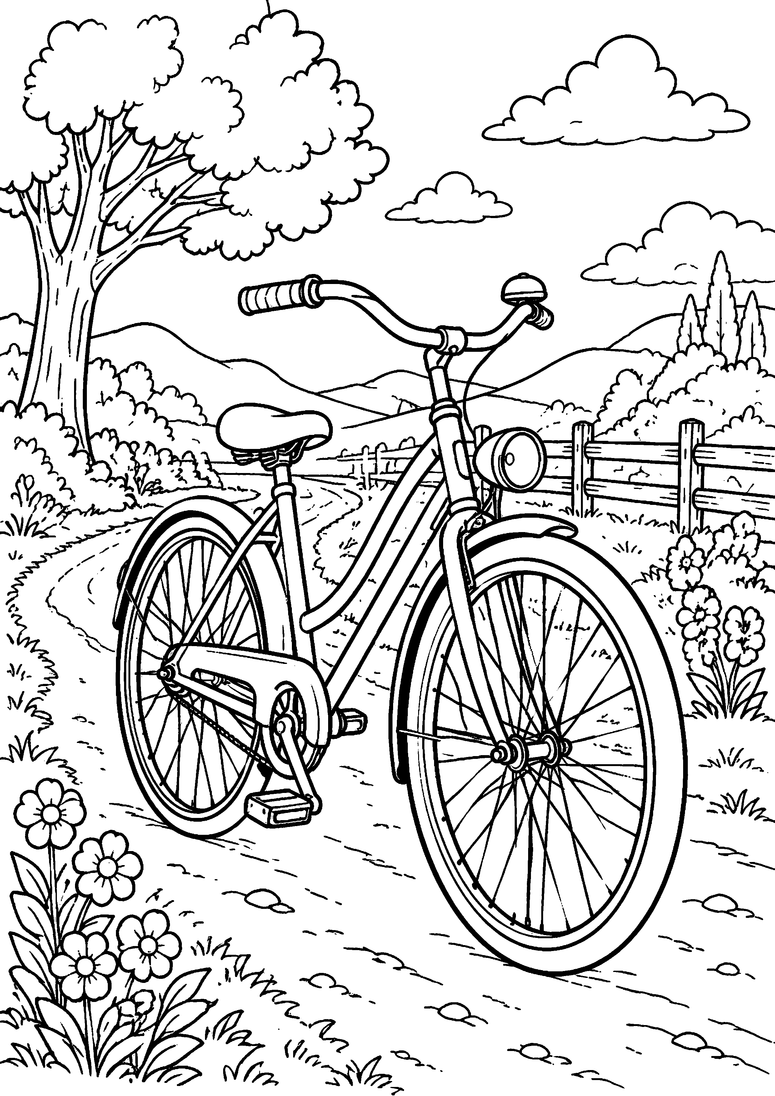 Coloriage Vélo