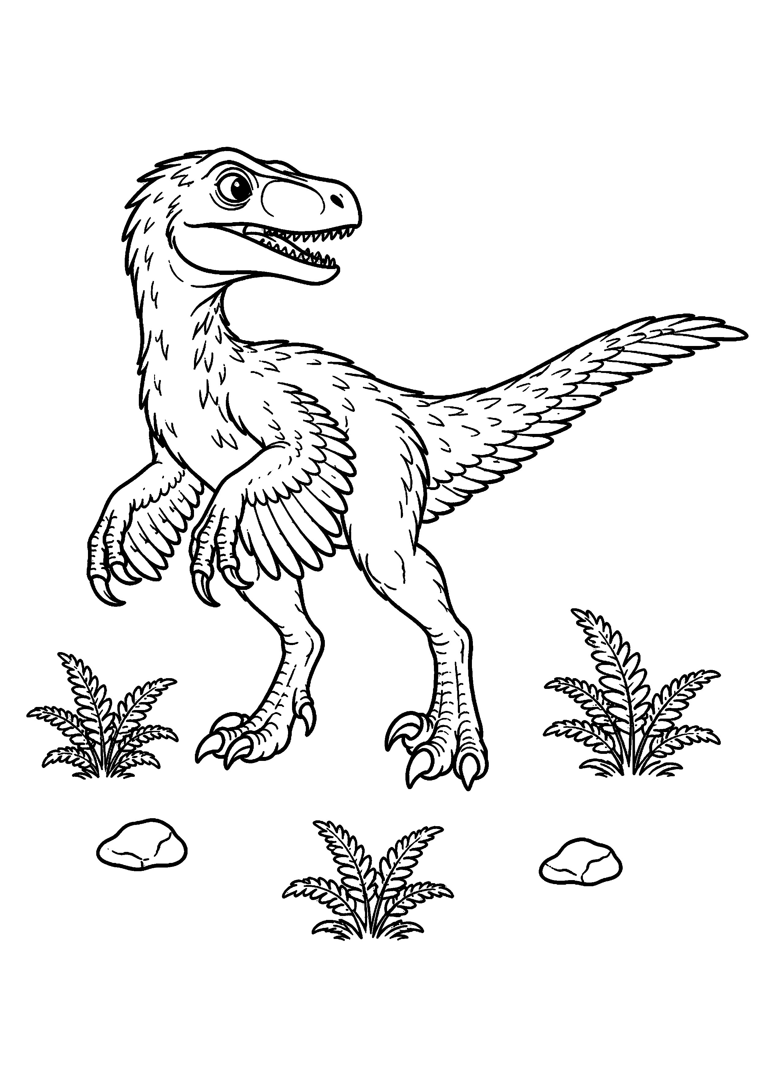 Coloriage Vélociraptor
