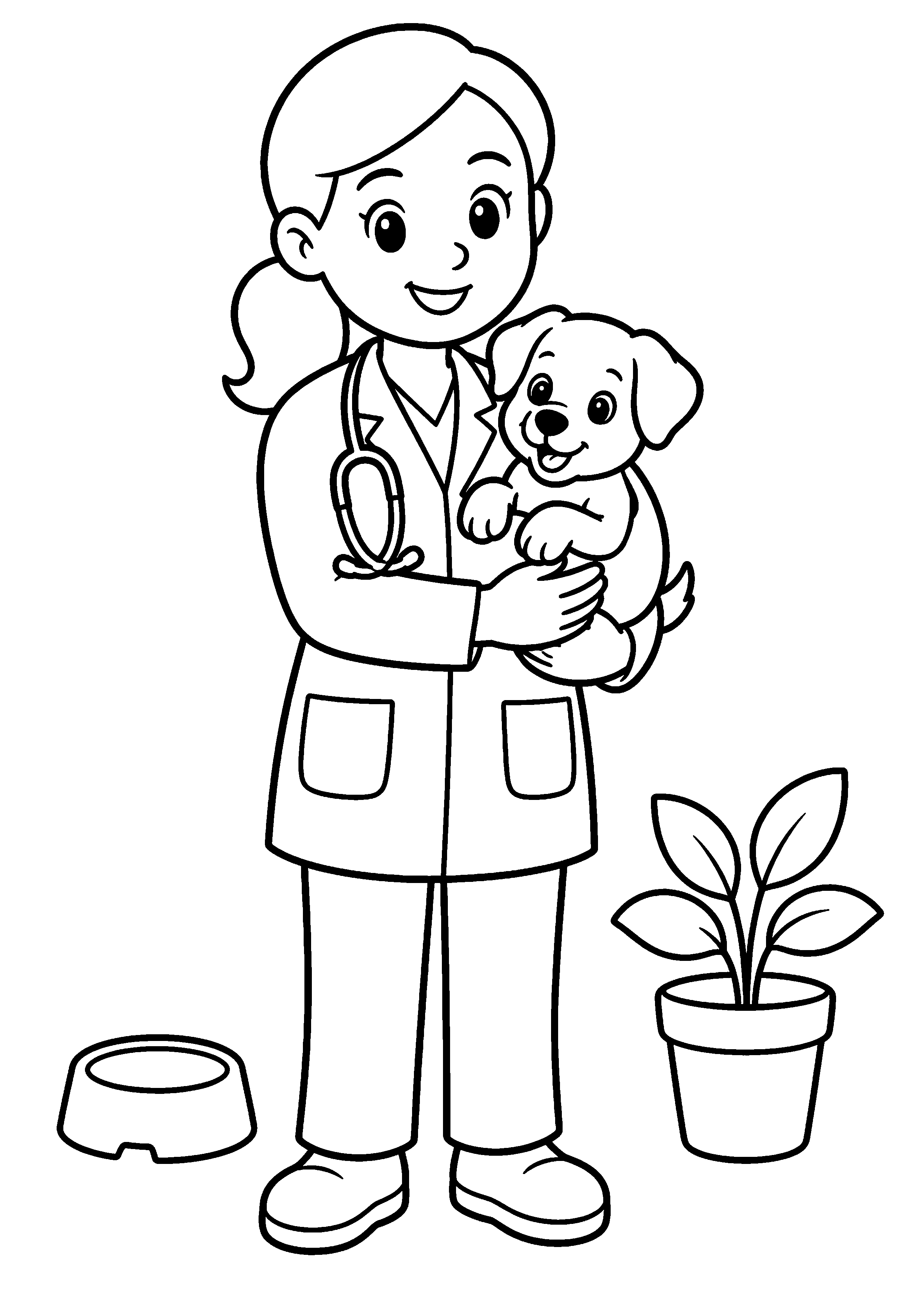 Coloriage Vétérinaire