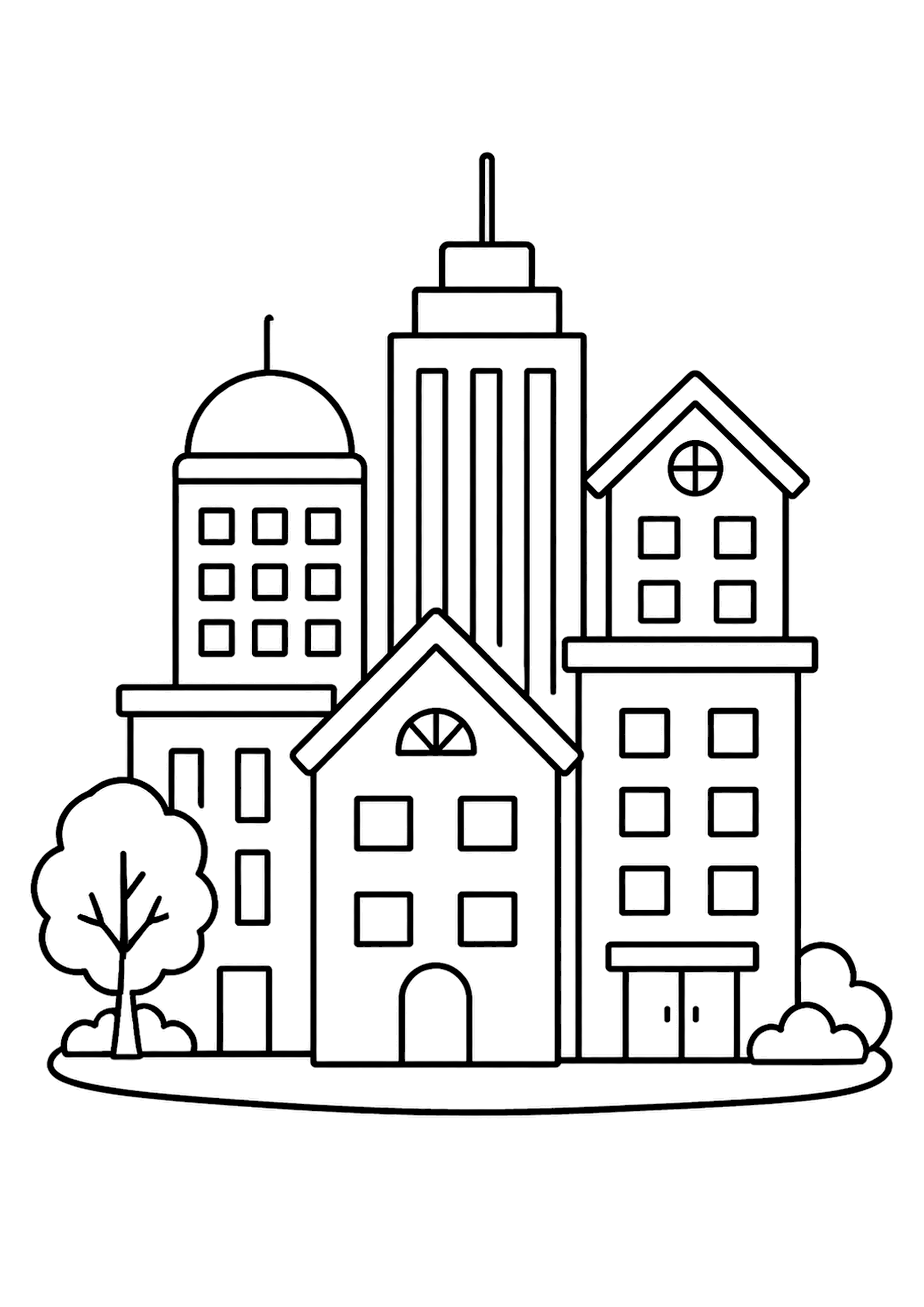 Coloriage Ville