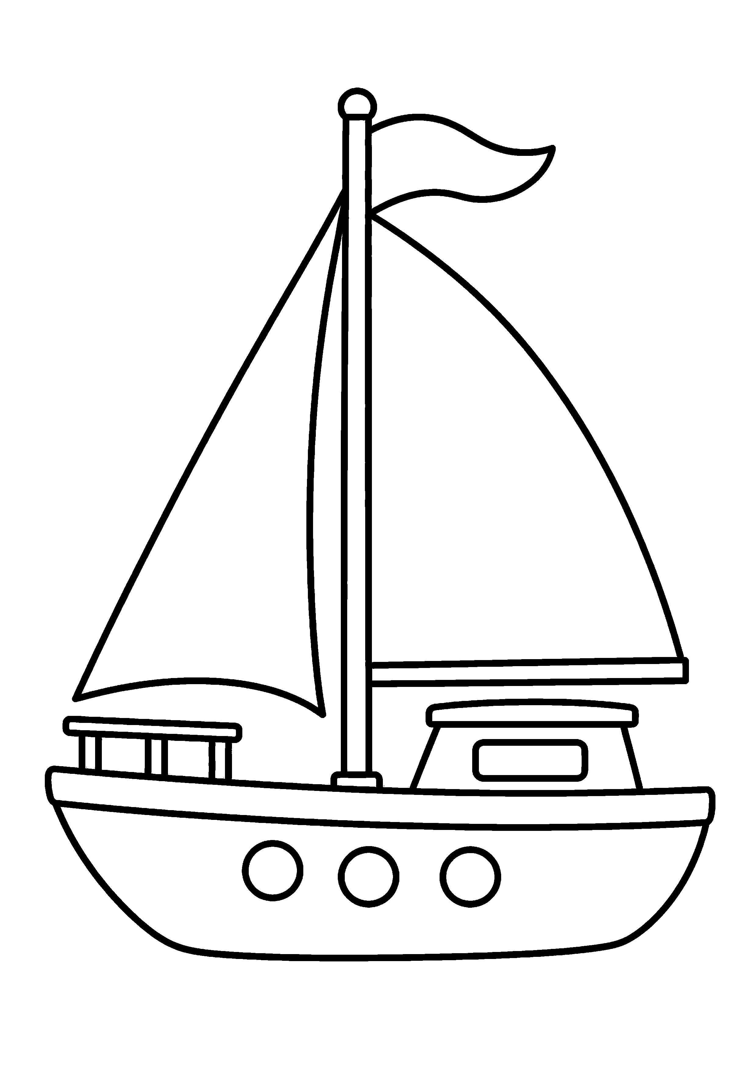 Coloriage Voilier