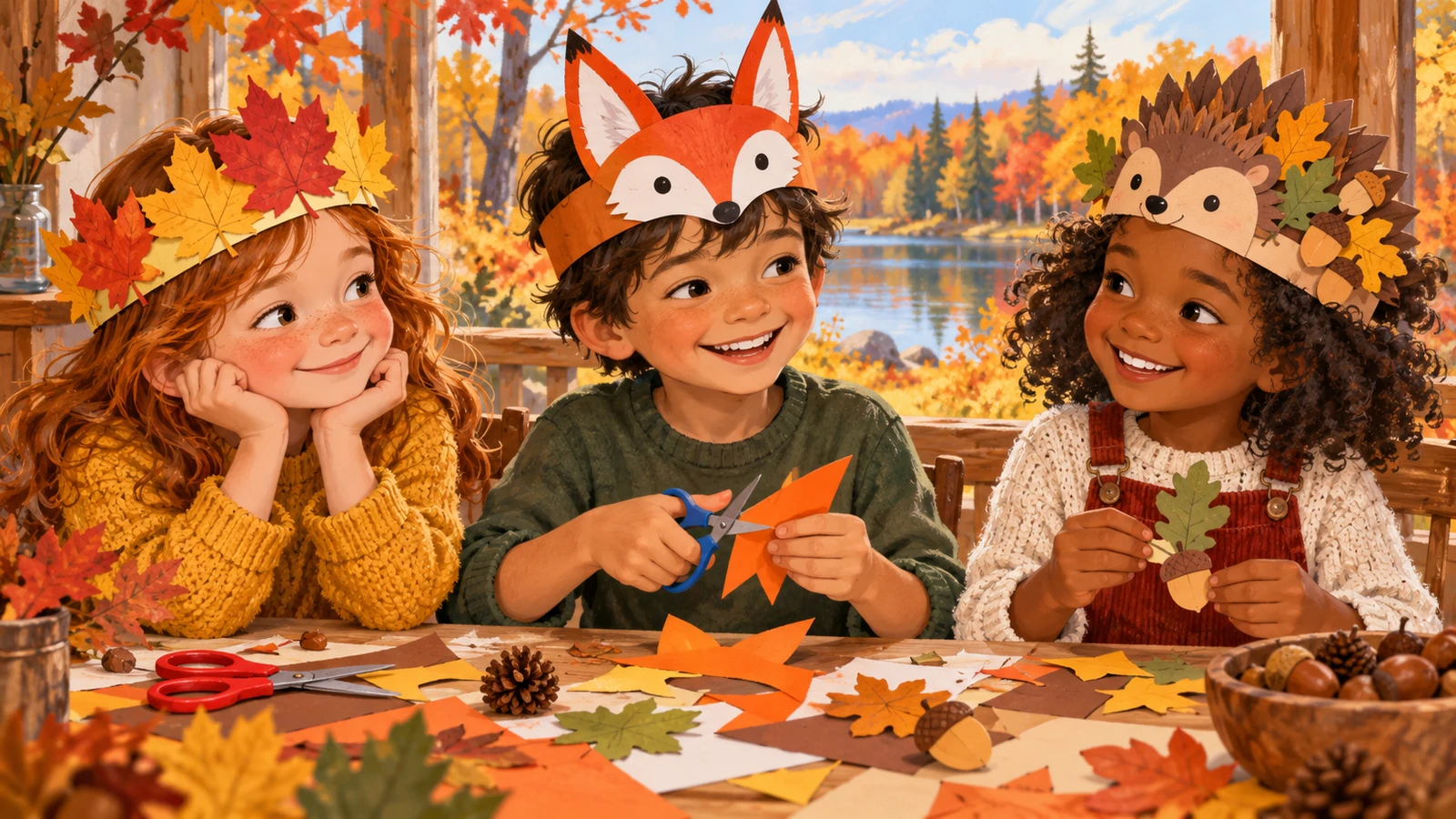 Couronne d’automne à fabriquer : 3 patrons ajustables