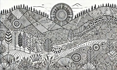 Coloriage Mosaïque