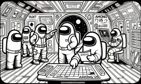Coloriage Among US