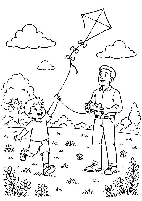 Coloriage cerf-volant : 20 dessins à imprimer