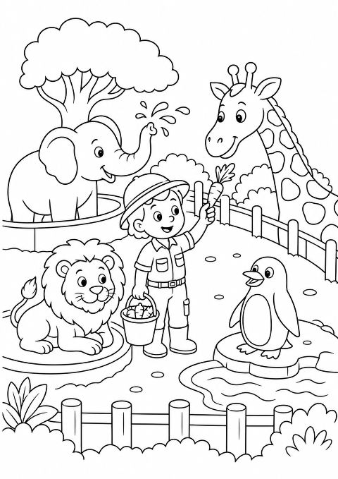 Coloriage Zoo