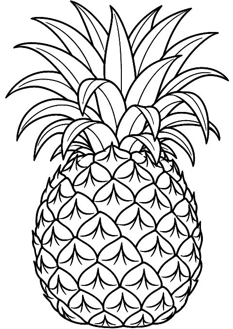 Coloriage Ananas