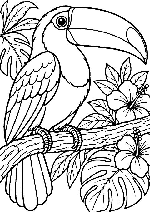 Coloriage Toucan