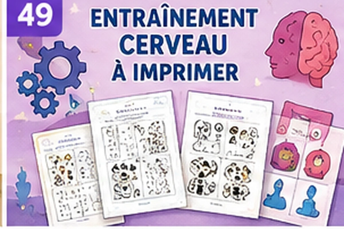 Entraînement du cerveau à imprimer : logique, mémoire et observation