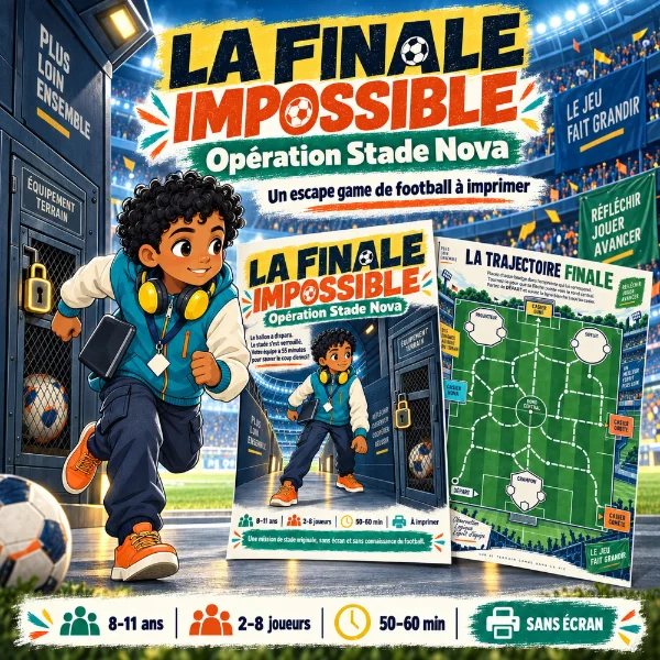 Escape game football à imprimer : La Finale Impossible