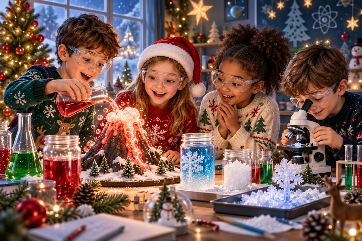 8 expériences scientifiques de Noël faciles et expliquées aux enfants