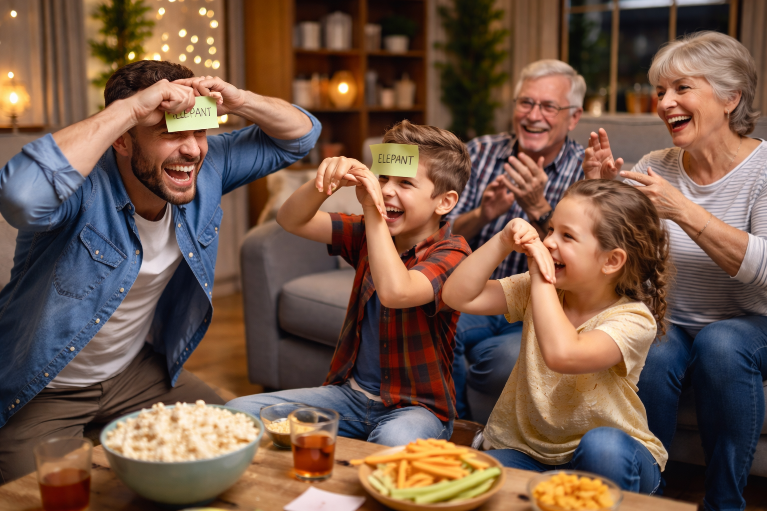 Gages drôles et bienveillants en famille