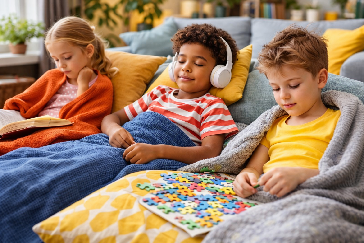 Activités calmes pour enfants à la maison le mercredi