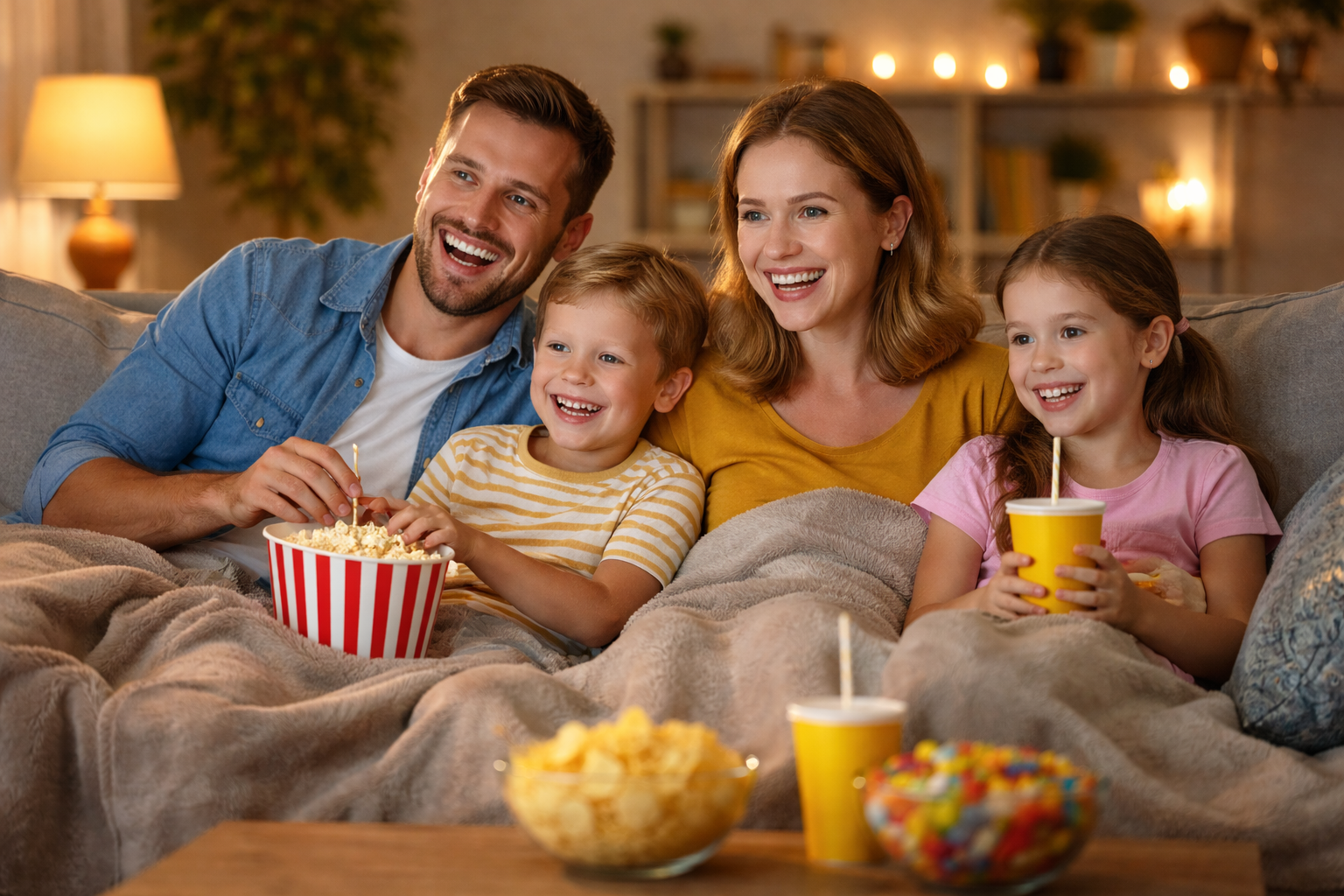 Soirée cinéma en famille activité parents enfants