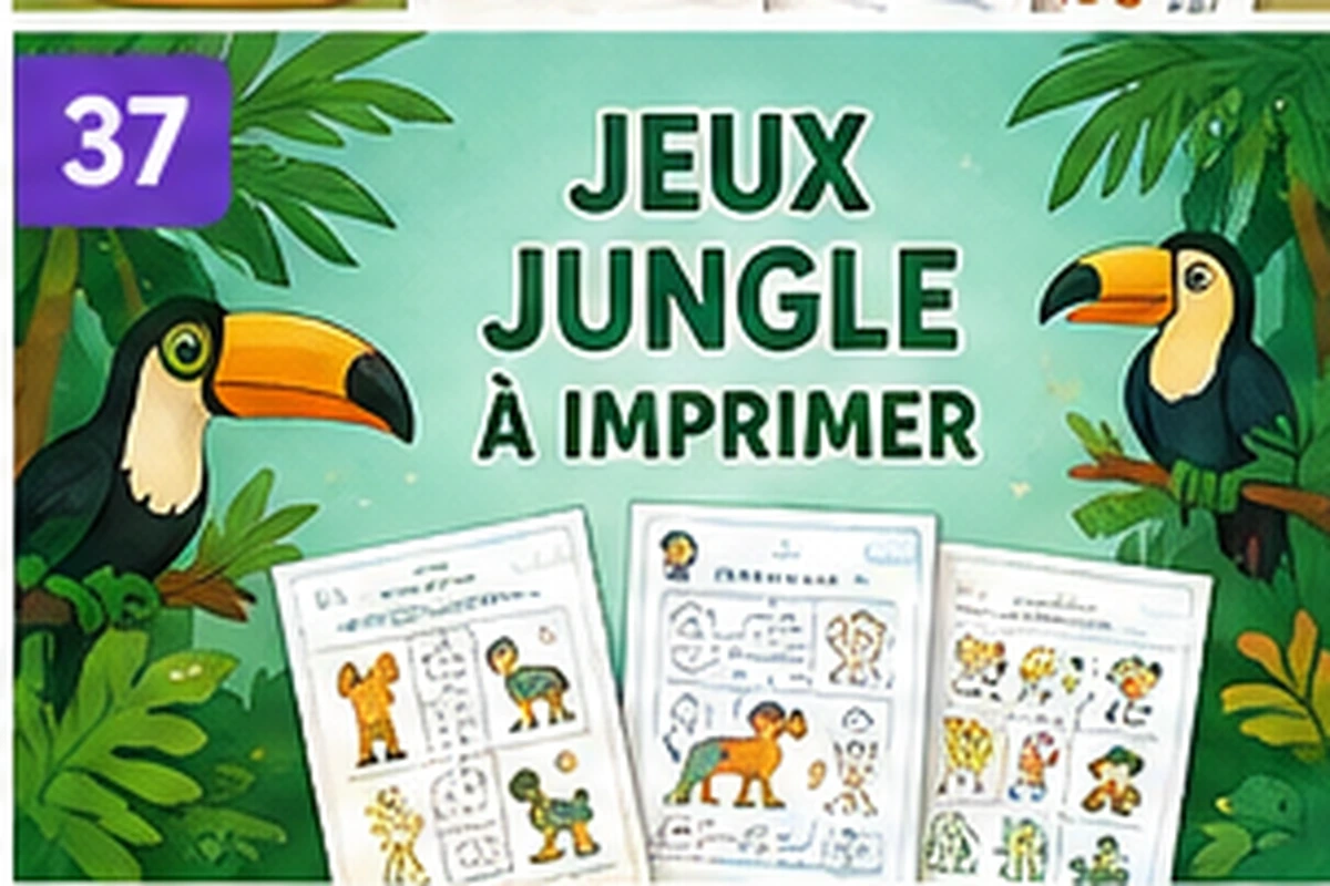 Jeux jungle à imprimer : défis au cœur de la forêt tropicale
