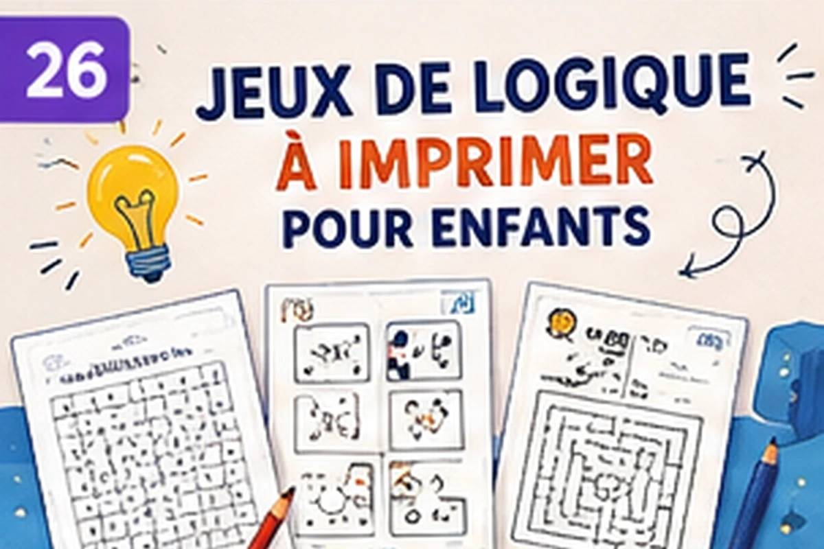 Jeux de logique à imprimer : sélection progressive pour enfants
