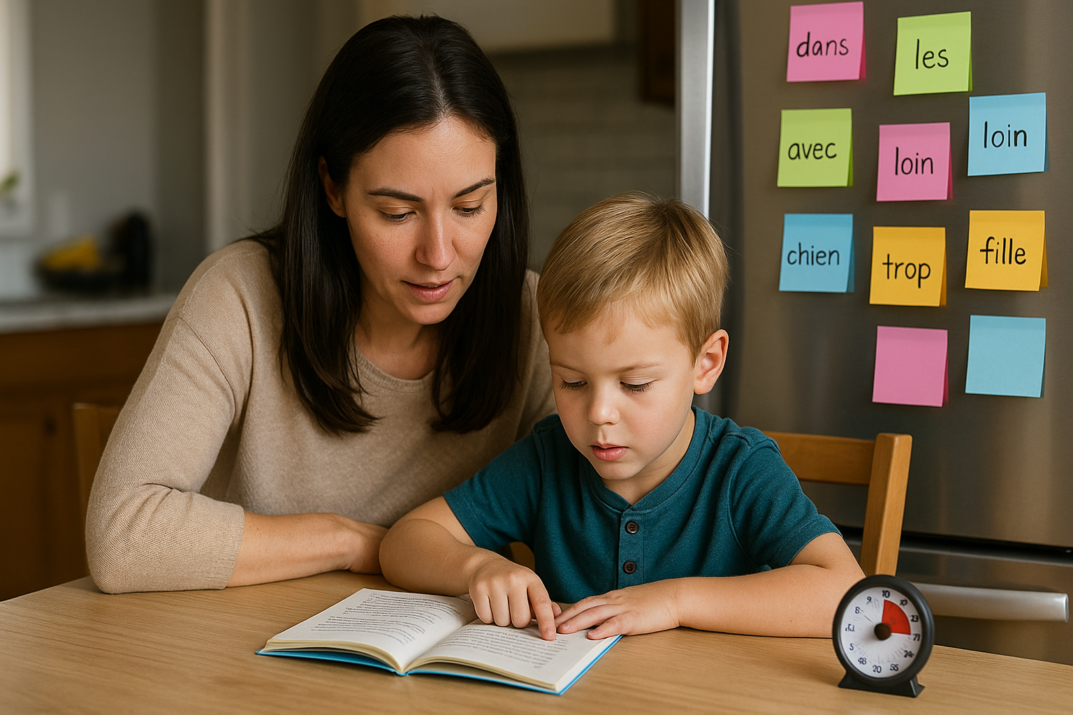 Lecture CP : 10 minutes par jour à la maison avec minuteur