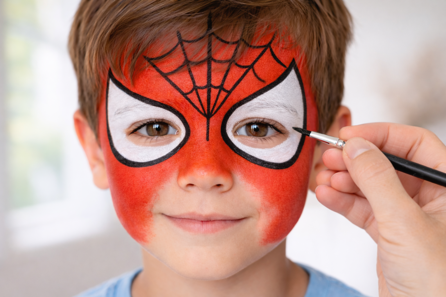 Formes des yeux Spider-Man en blanc