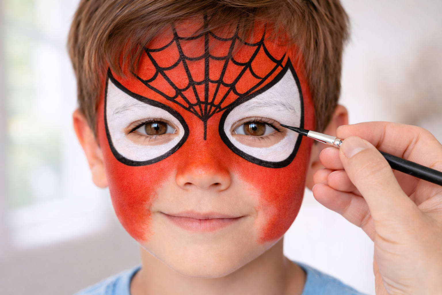 Contour noir des yeux Spider-Man