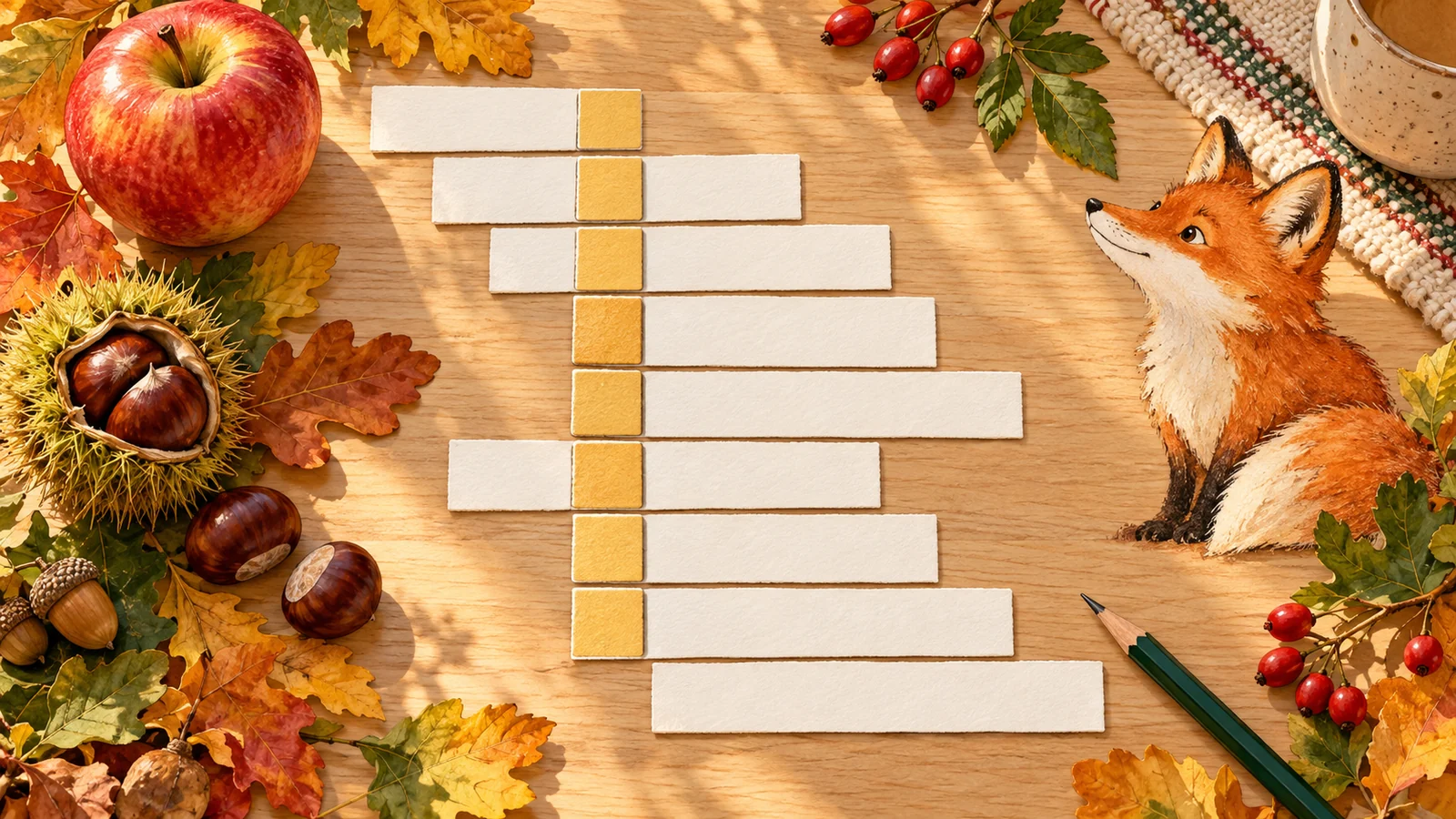Le mot secret des neuf croisements d’automne à imprimer