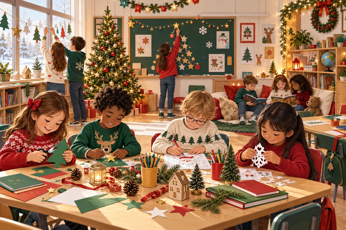 Noël à l'école primaire : 24 activités du CP au CM2
