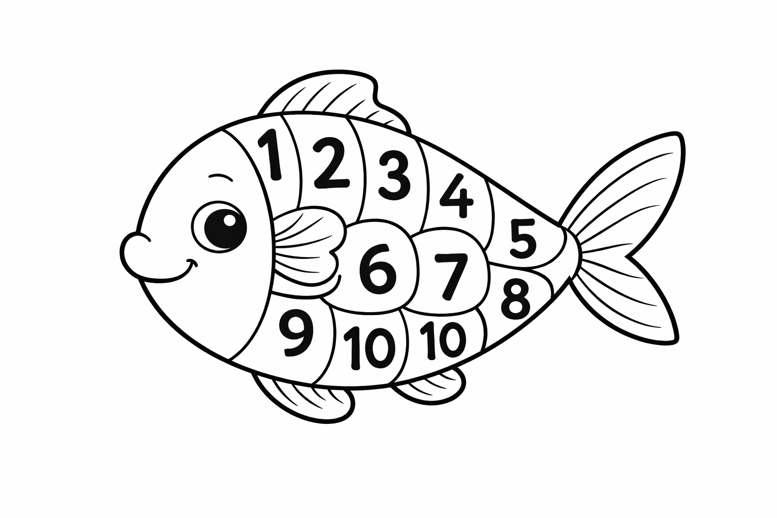 Poisson éducatif chiffres