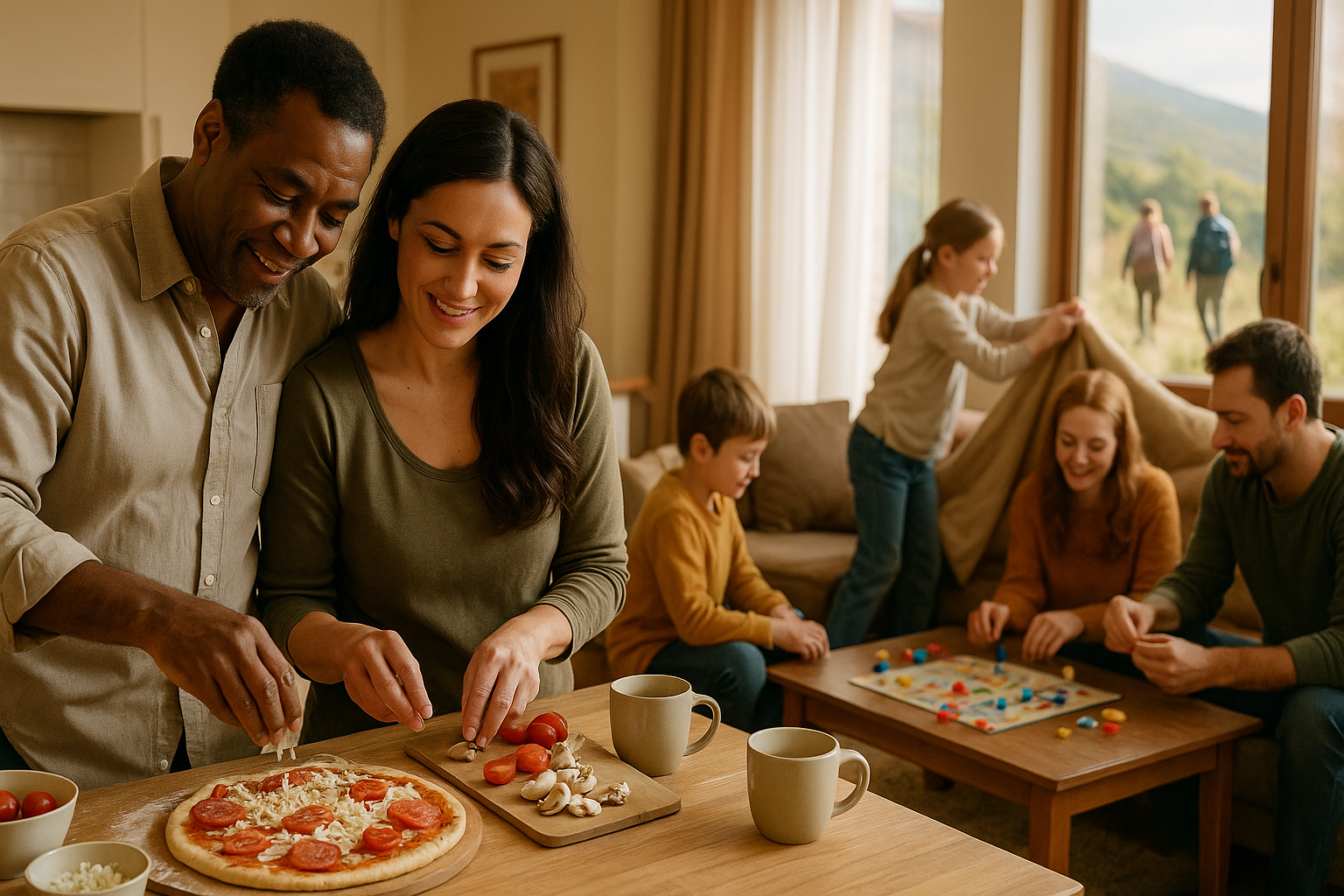 Dîner à thème et soirée jeux le samedi soir