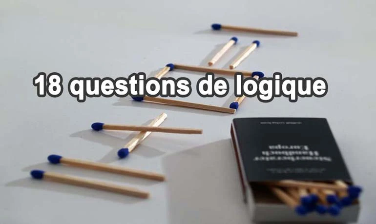 Jeu de logique - 18 questions pour enfants