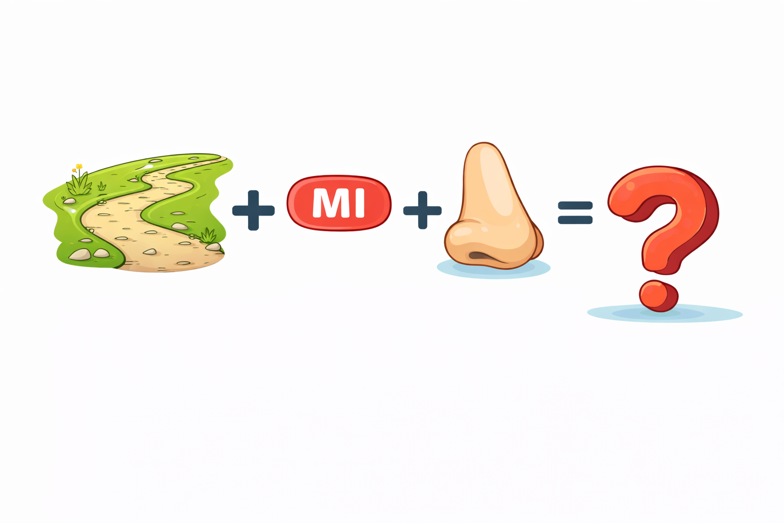 Rébus chemin mi nez