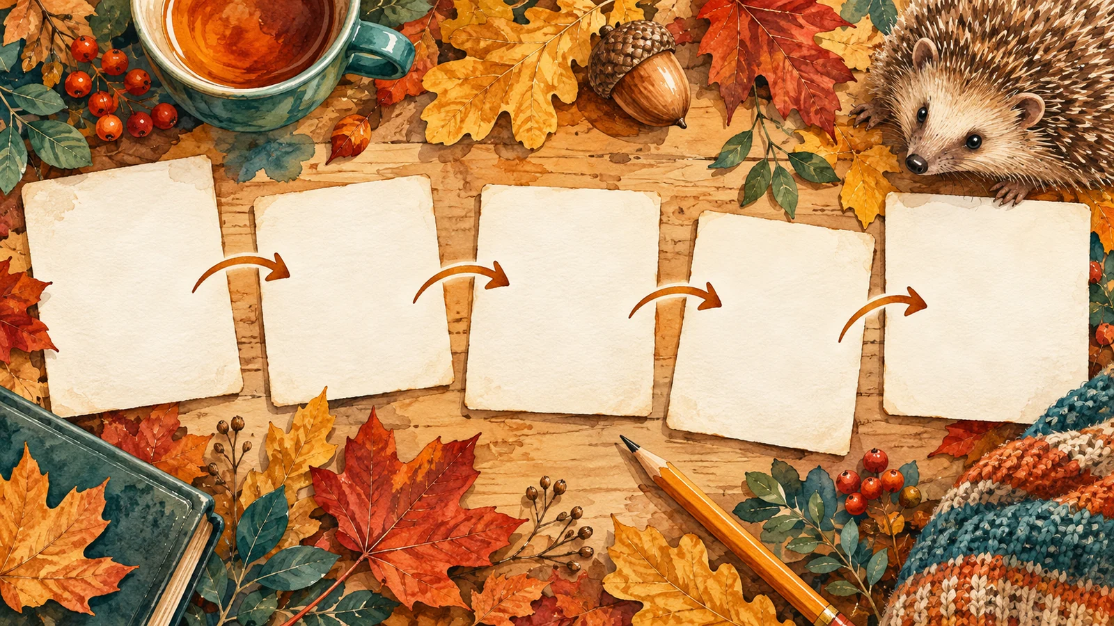Relais des mots d’automne à imprimer : trois parcours