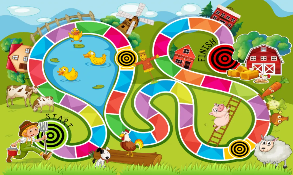 Jeu de l'oie géant - activité ludique et éducative