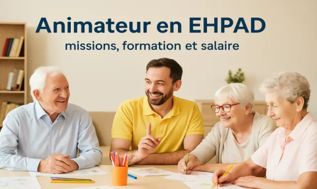 Animateur en EHPAD : missions, formation et salaire en 2026